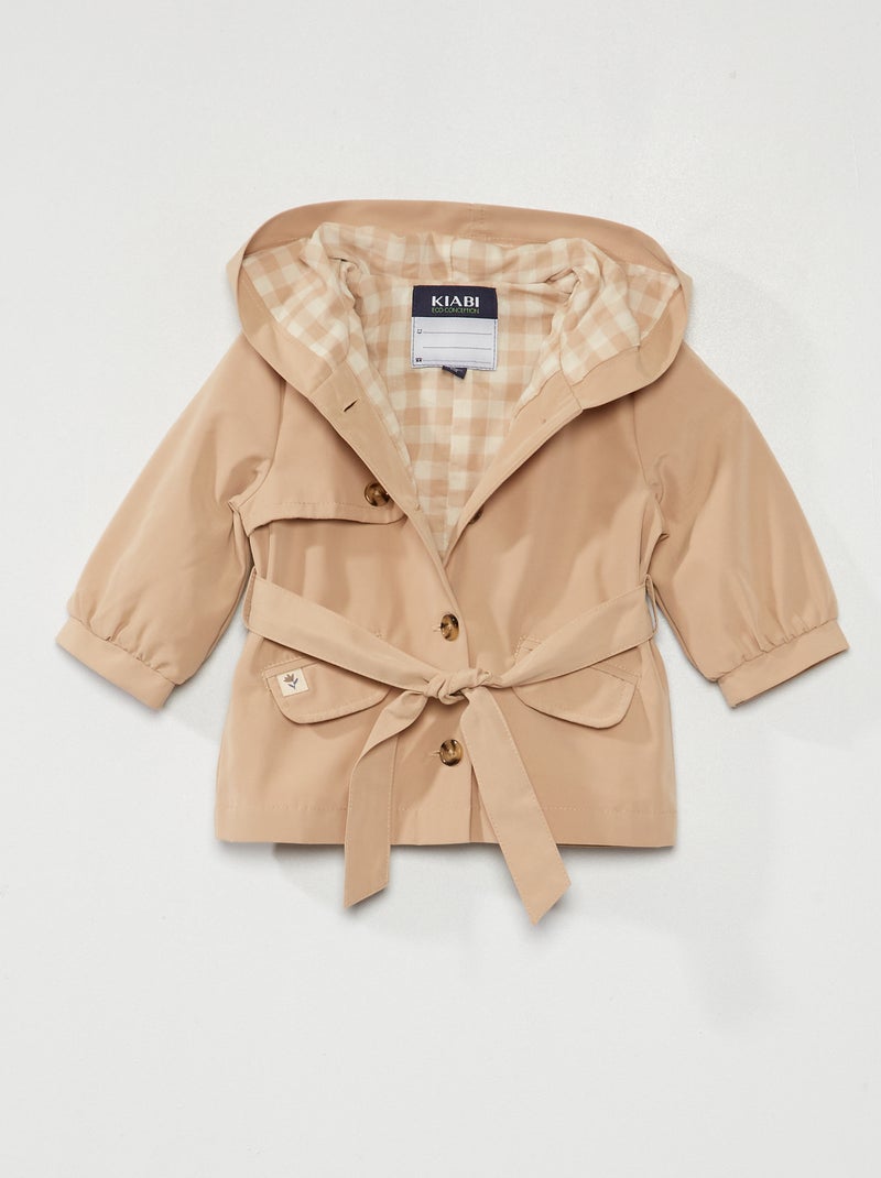 Giacca Mezza Stagione Bambina – Cappuccio, Trench Leggero, Carina E Comoda Per Primavera E Autunno - 2