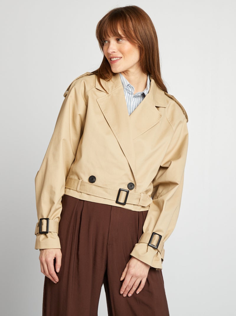 Trench corto BEIGE - Kiabi