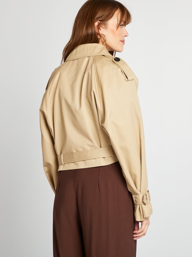 Trench corto BEIGE - Kiabi