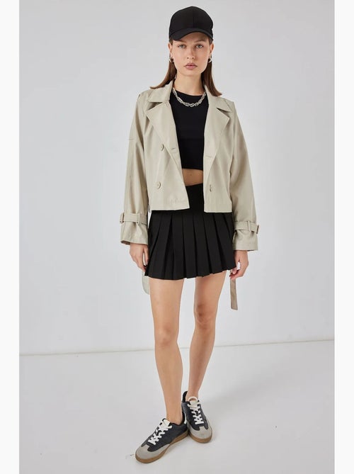 Trench corto con cintura bdart - Kiabi Trench corto con cintura bdart - Kiabi
