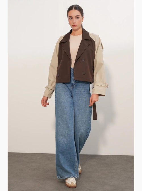 Trench corto con cintura bdart - Kiabi Trench corto con cintura bdart - Kiabi