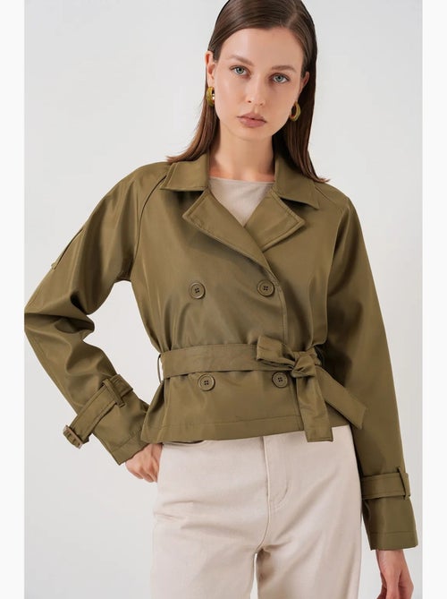 Trench corto con cintura bdart - Kiabi Trench corto con cintura bdart - Kiabi