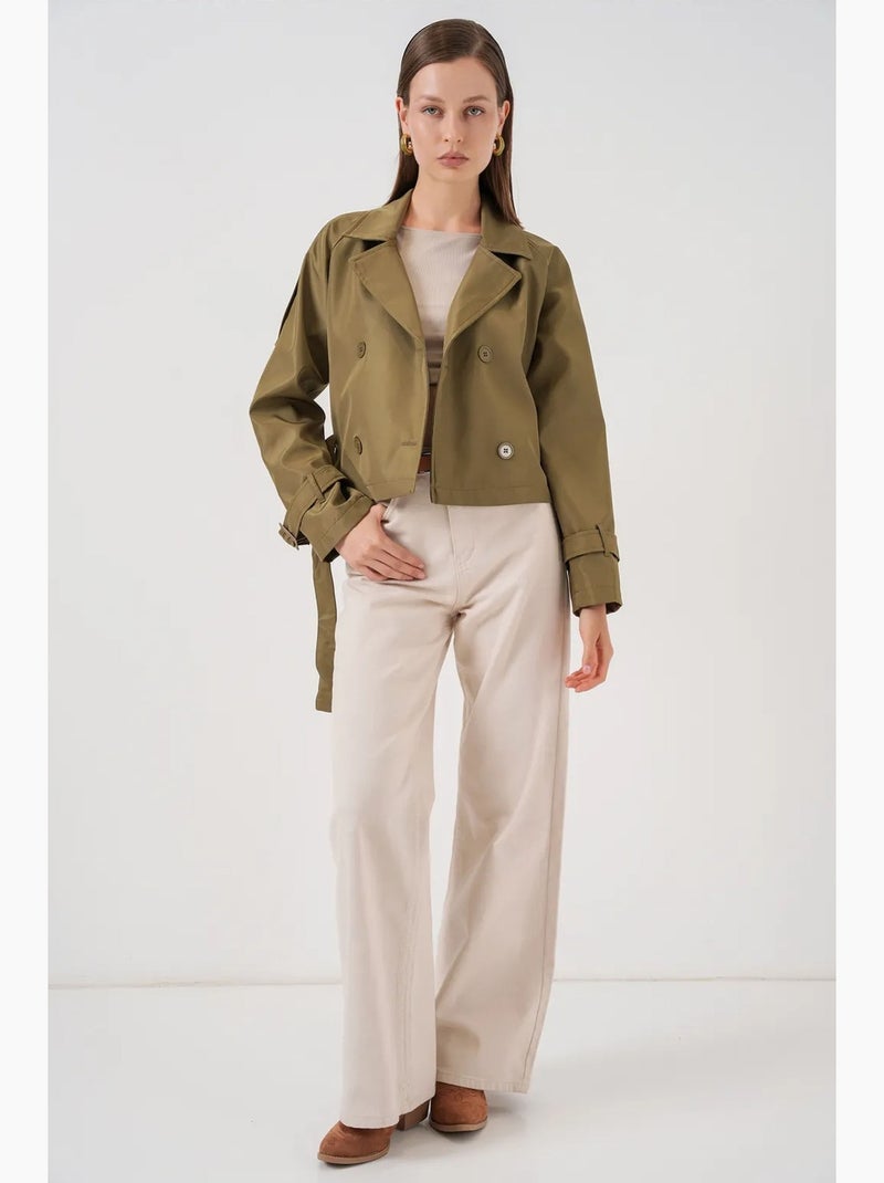 Trench corto con cintura bdart Cachi - Kiabi