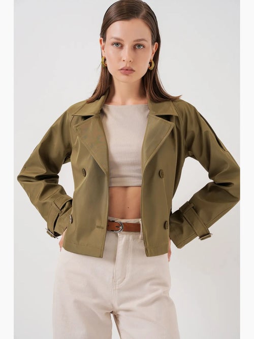 Trench corto con cintura bdart - Kiabi Trench corto con cintura bdart - Kiabi