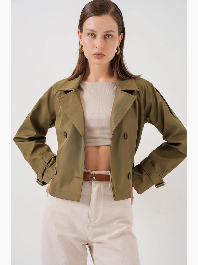 Trench corto con cintura bdart Cachi - Kiabi