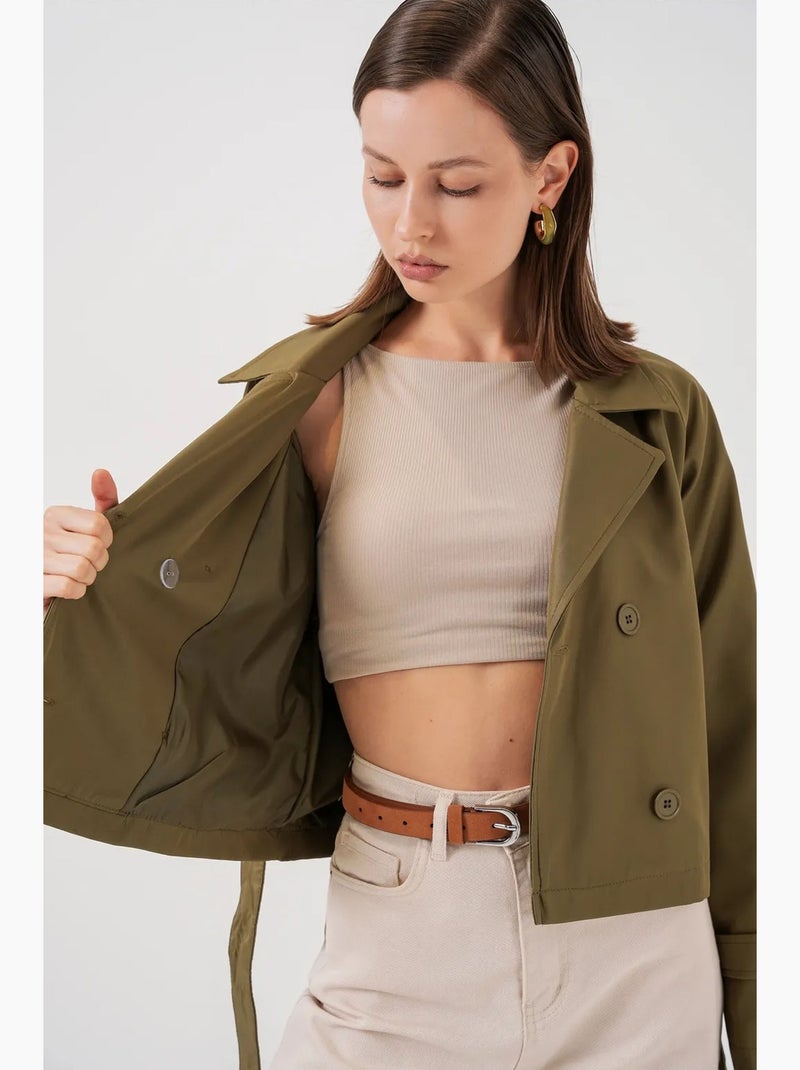 Trench corto con cintura bdart Cachi - Kiabi