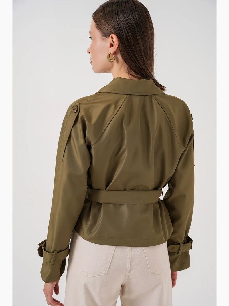 Trench corto con cintura bdart Cachi - Kiabi