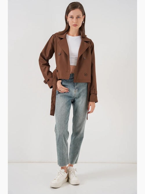 Trench corto con cintura bdart - Kiabi Trench corto con cintura bdart - Kiabi