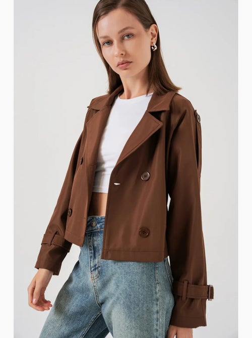 Trench corto con cintura bdart - Kiabi Trench corto con cintura bdart - Kiabi