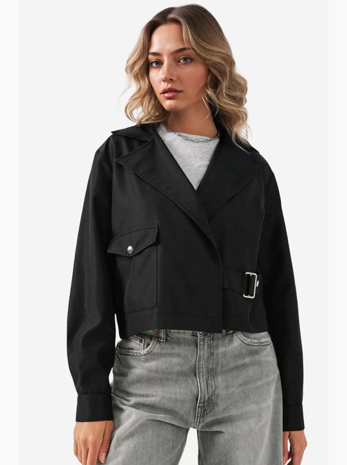 Trench corto con collo avvolgente bdart - Kiabi Trench corto con collo avvolgente bdart - Kiabi
