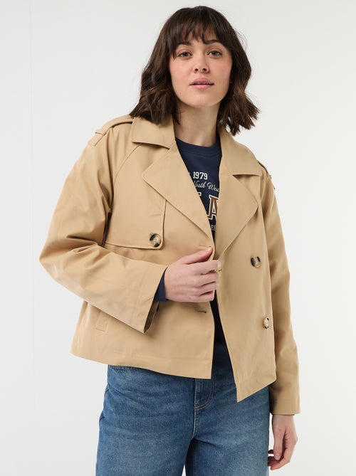 Trench corto in cotone - Kiabi