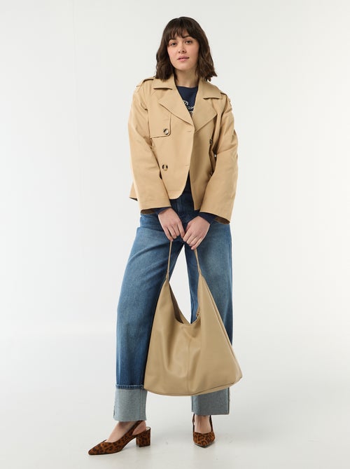 Trench corto in cotone - Kiabi