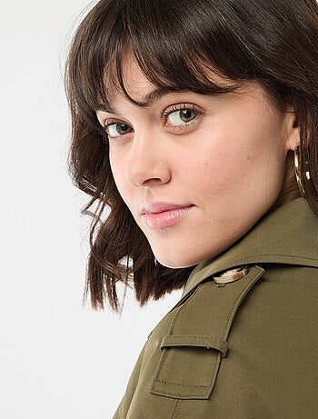 Trench corto in cotone