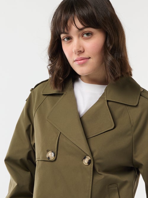 Trench corto in cotone - Kiabi