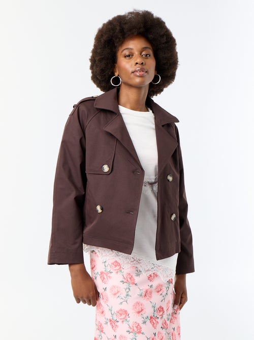 Trench corto in cotone - Kiabi