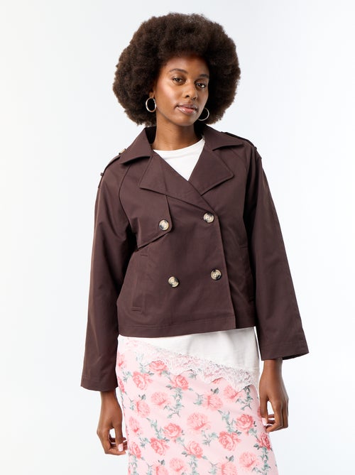 Trench corto in cotone - Kiabi