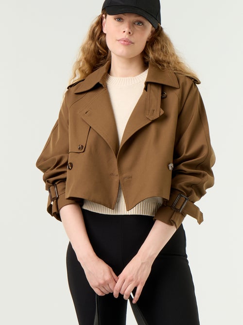 Trench corto in cotone - Kiabi