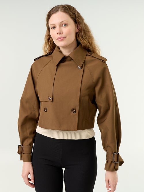 Trench corto in cotone - Kiabi