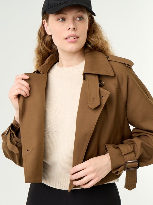 Trench corto in cotone - Kiabi