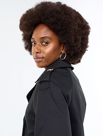 Trench corto in cotone