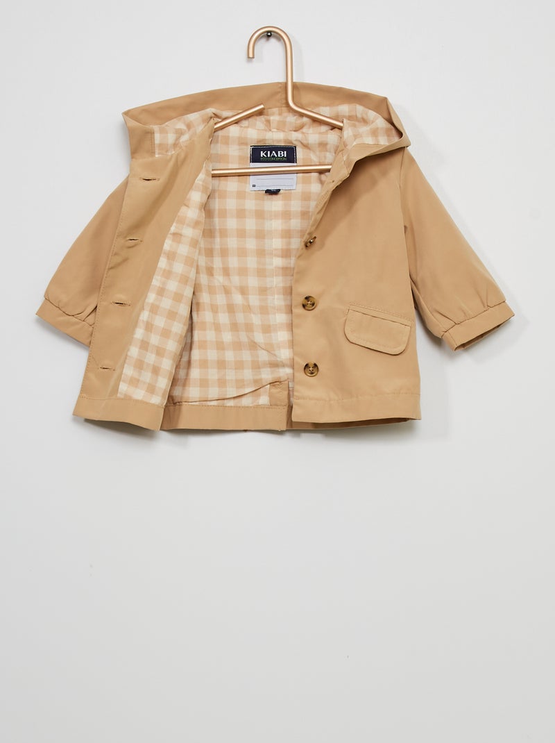 Trench in microfibra BEIGE Kiabi