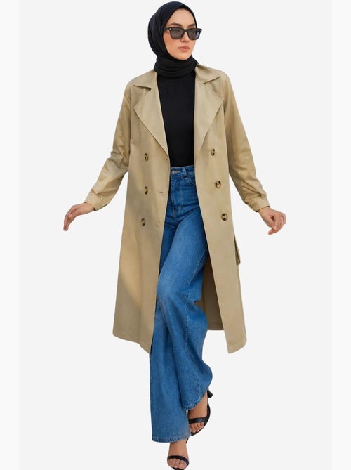Trench lungo doppiopetto bdart - Kiabi Trench lungo doppiopetto bdart - Kiabi