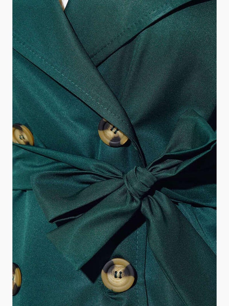 Trench lungo doppiopetto bdart Verde smeraldo - Kiabi