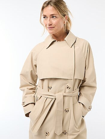 Trench lungo doppiopetto