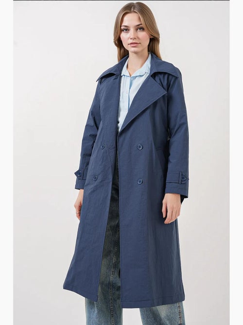 Trench lungo doppiopetto con tasche bdart - Kiabi Trench lungo doppiopetto con tasche bdart - Kiabi