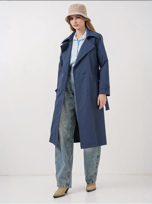 Trench lungo doppiopetto con tasche bdart - Kiabi Trench lungo doppiopetto con tasche bdart - Kiabi