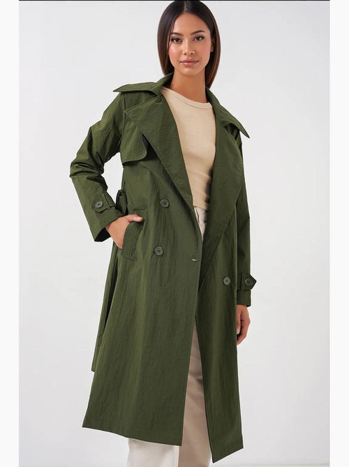 Trench lungo doppiopetto con tasche bdart - Kiabi