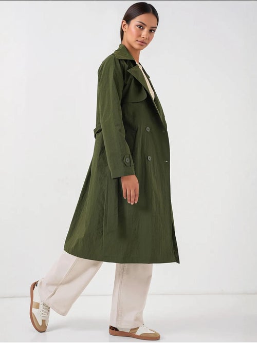 Trench lungo doppiopetto con tasche bdart - Kiabi