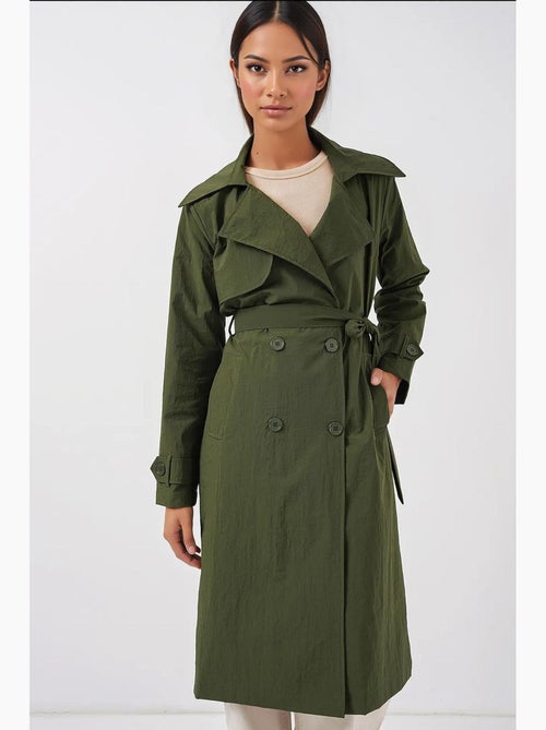 Trench lungo doppiopetto con tasche bdart - Kiabi
