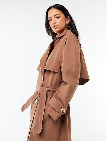 Trench lungo doppiopetto