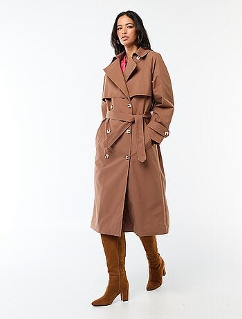 Trench lungo doppiopetto