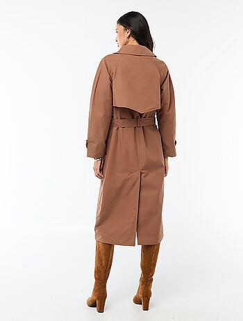 Trench lungo doppiopetto