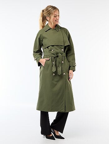 Trench lungo doppiopetto