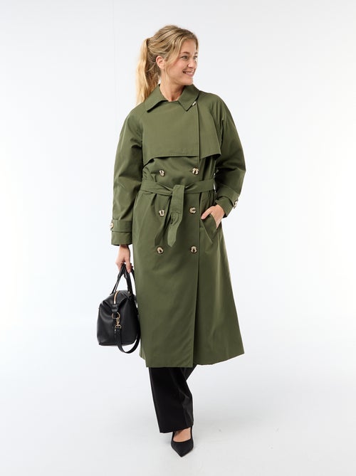 Trench lungo doppiopetto - Kiabi