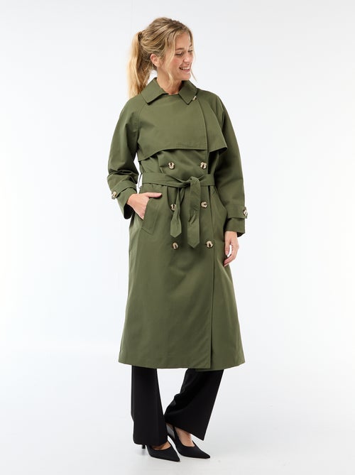 Trench lungo doppiopetto - Kiabi