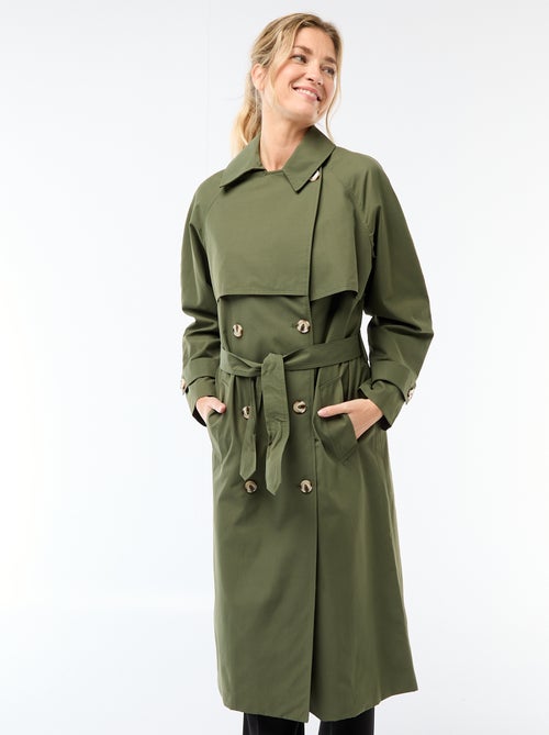 Trench lungo doppiopetto - Kiabi