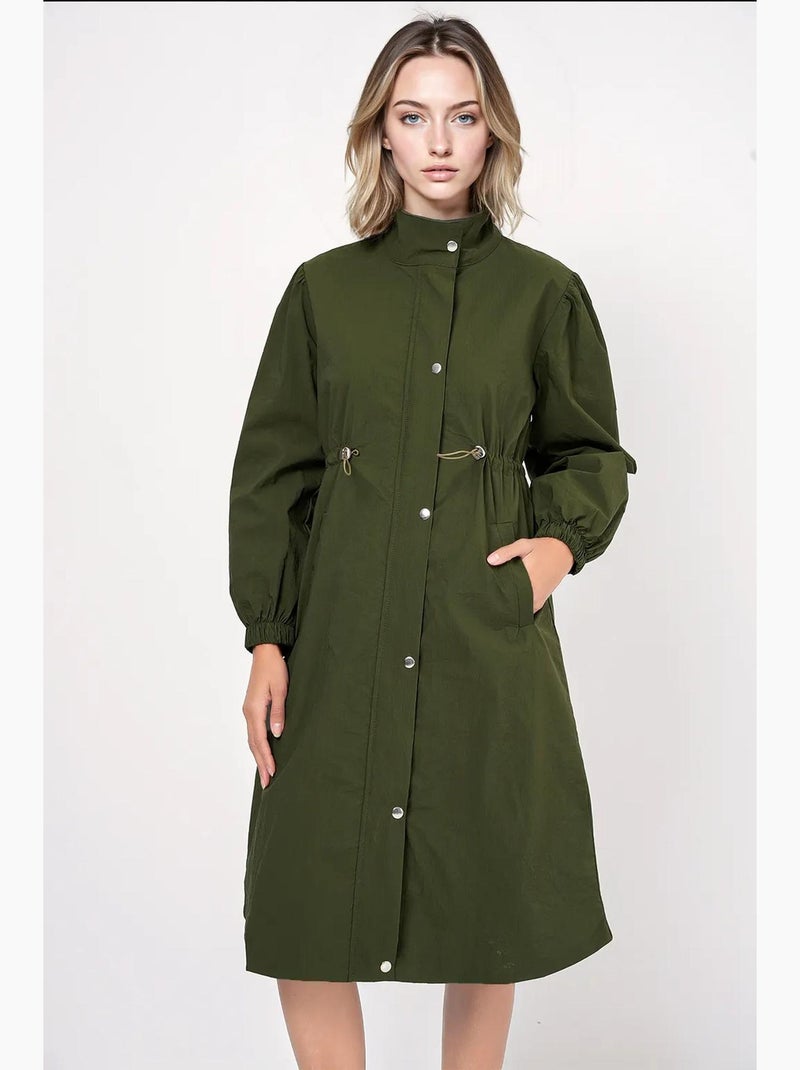 Trench lungo foderato bdart Cachi - Kiabi