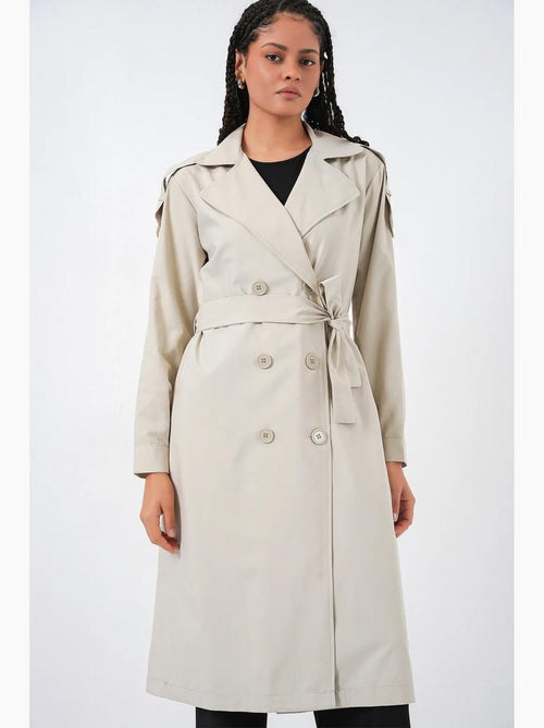 Trench lungo imbottito doppiopetto bdart - Kiabi Trench lungo imbottito doppiopetto bdart - Kiabi