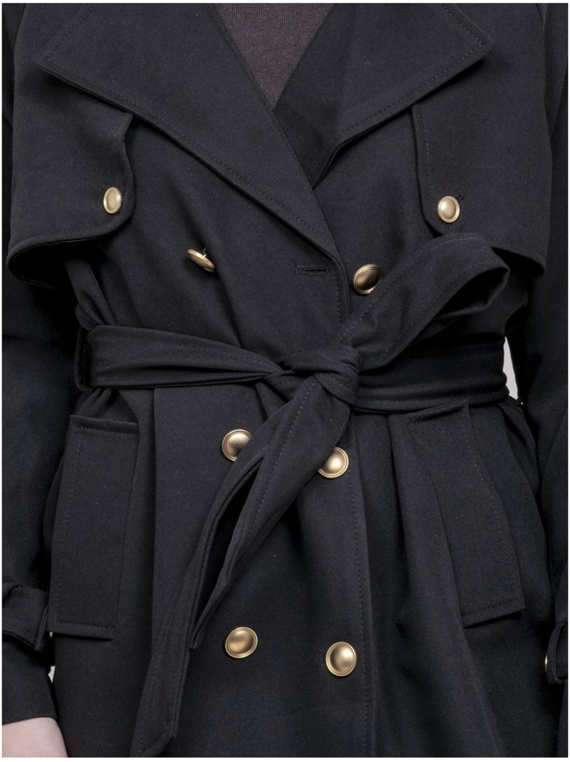 Trench lungo UNZILE Nero - Kiabi