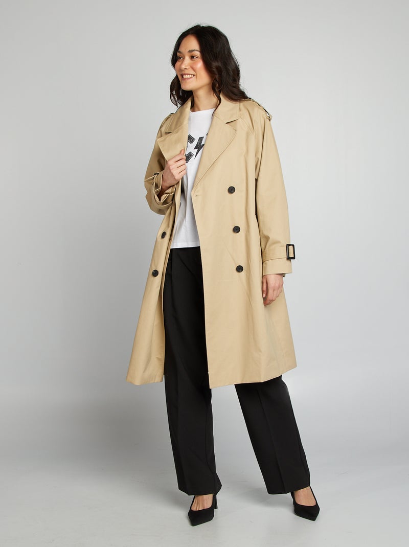 Trench midi BEIGE - Kiabi