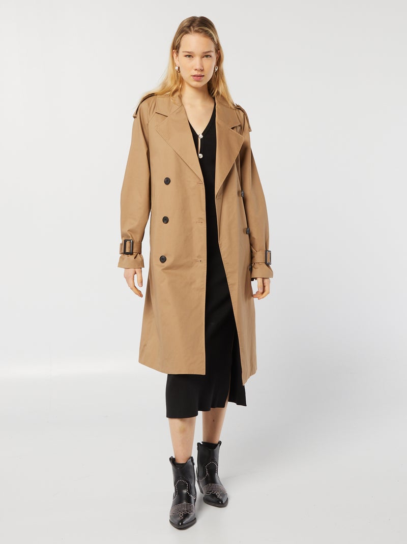 Trench midi BEIGE - Kiabi