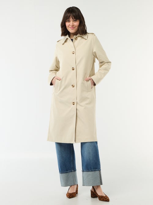 Trench midi con colletto a camicia - Kiabi