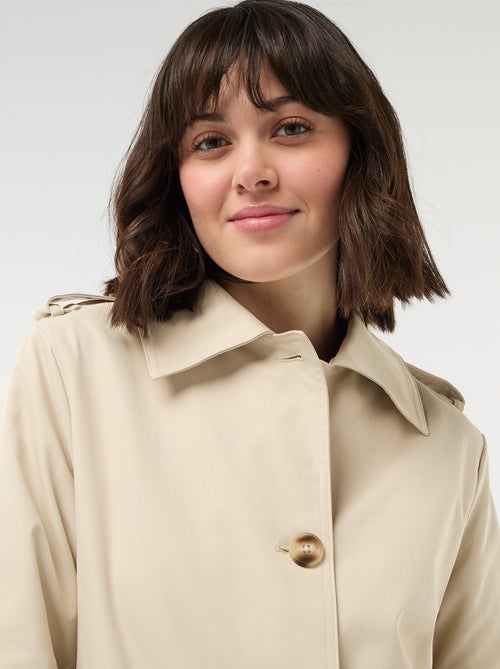 Trench midi con colletto a camicia - Kiabi