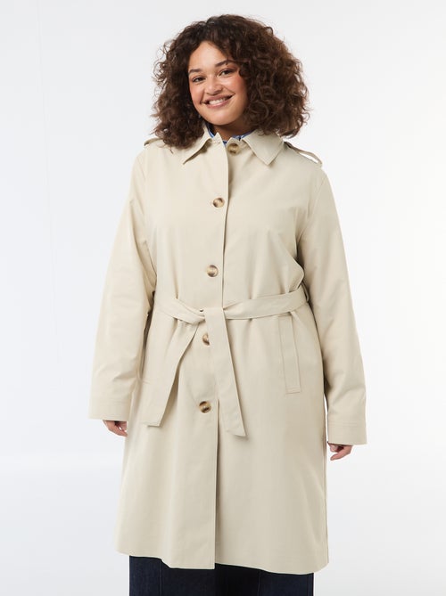 Trench midi con colletto a camicia - Kiabi Trench midi con colletto a camicia - Kiabi