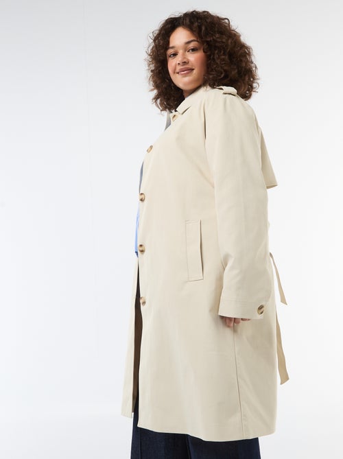 Trench midi con colletto a camicia - Kiabi Trench midi con colletto a camicia - Kiabi
