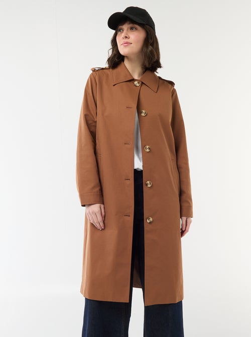 Trench midi con colletto a camicia - Kiabi